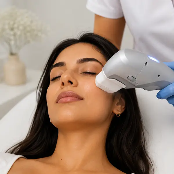 Tratamiento HIFU facial para reafirmar la piel y mejorar el contorno del rostro